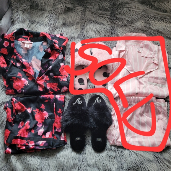 Victoria's Secret Satin Pajama Set - Picture 1 of 5
